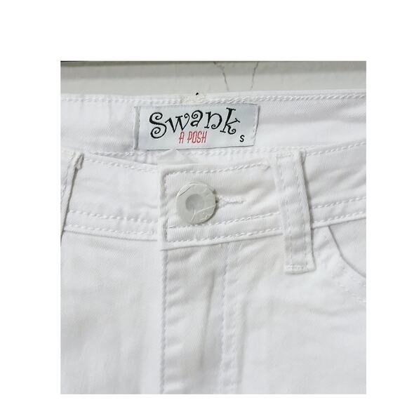 Ladies Swank A Posh Ripped Distressed white Jeans - Picture 5 of 7